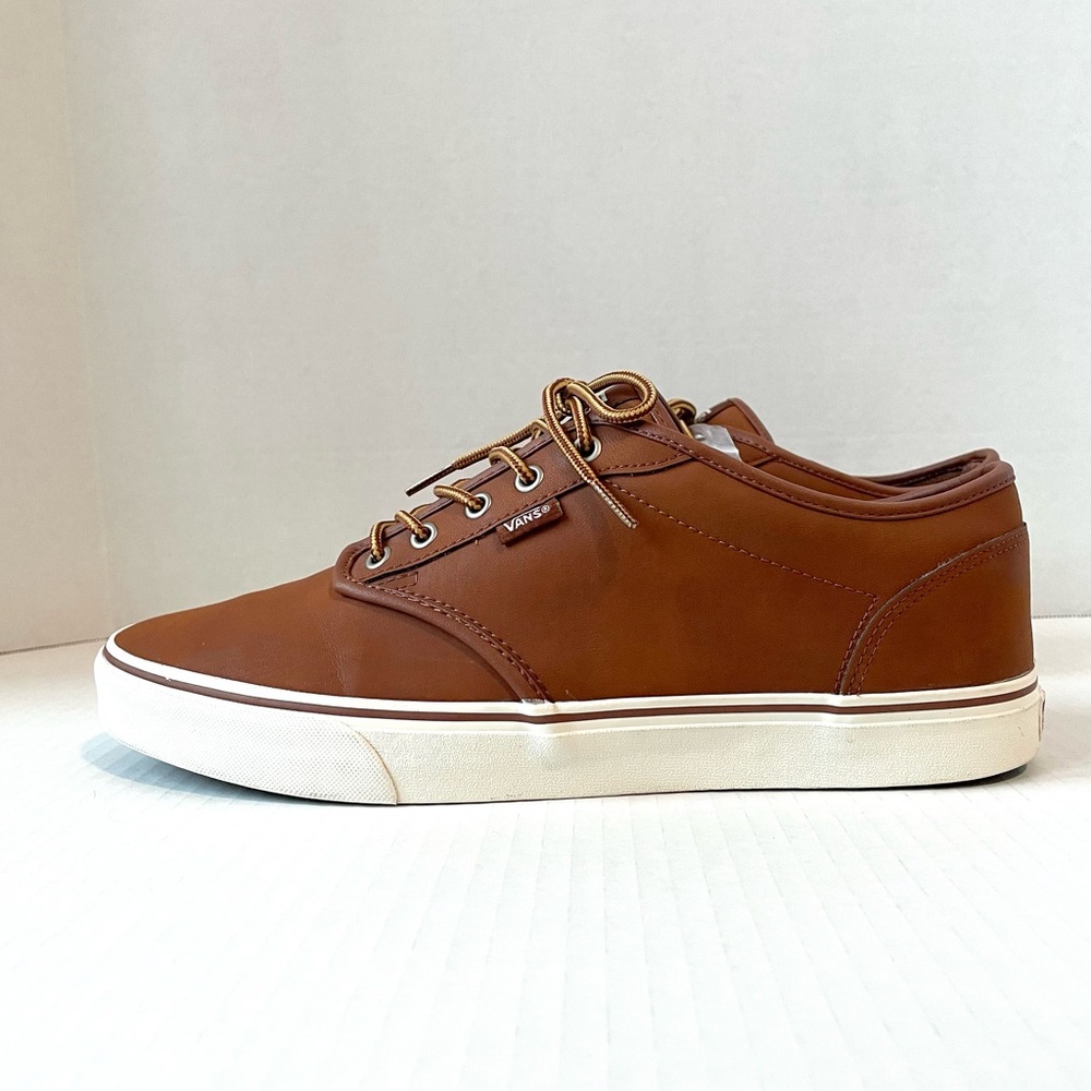 Vans Men’s Atwood Leather Trainers Sneakers Skate Shoes - Picture 6 of 16